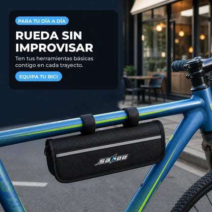 Bolsa del kit montada en una bicicleta para recorridos diarios