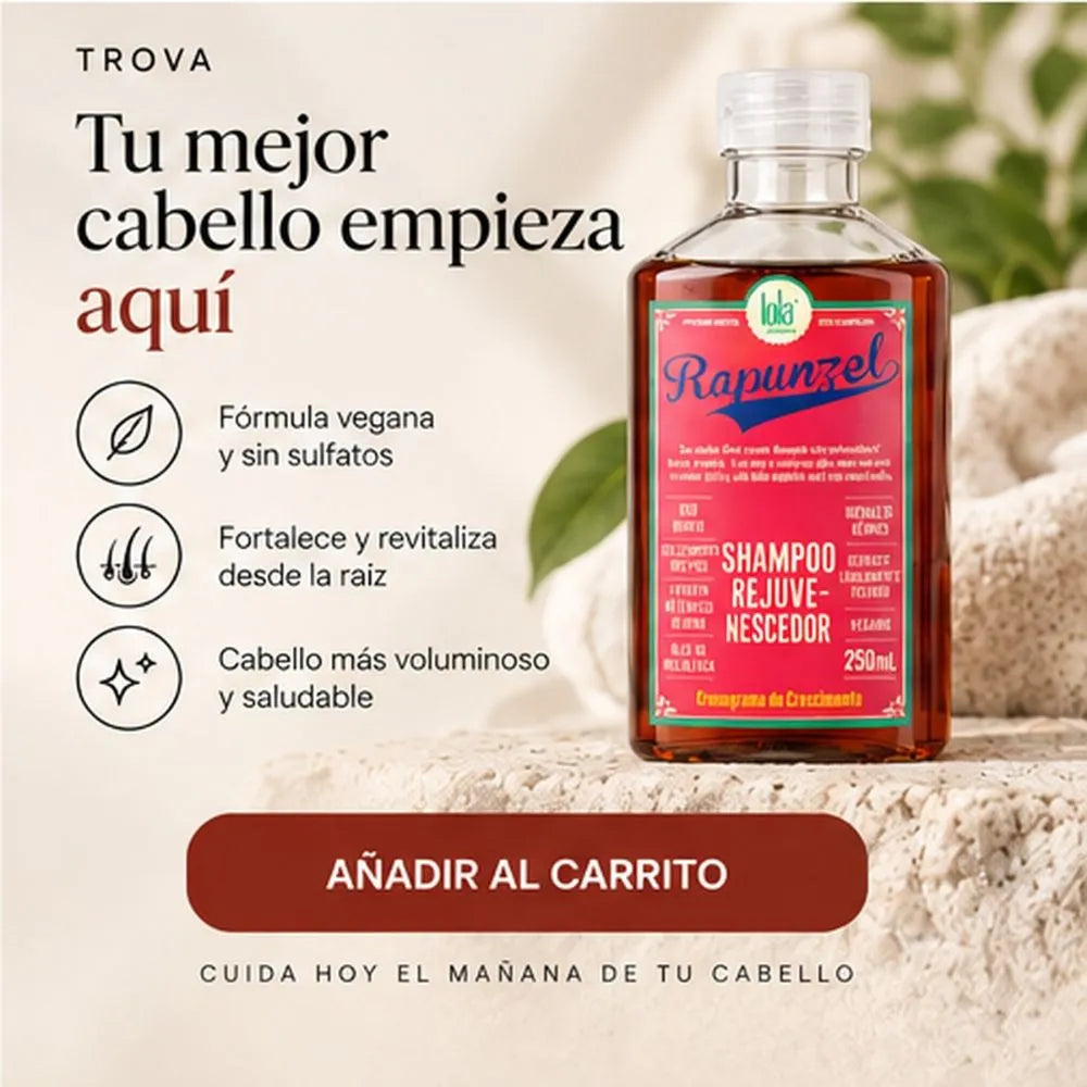 SHAMPO CRECIMIENTO RAPUNZEL | Más fuerza. Más volumen. Más vida para tu cabello.